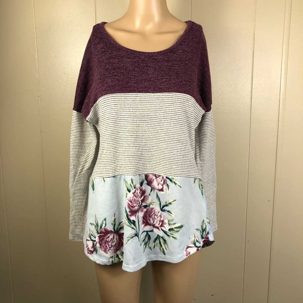 Truself long sleeve multicolored size medium